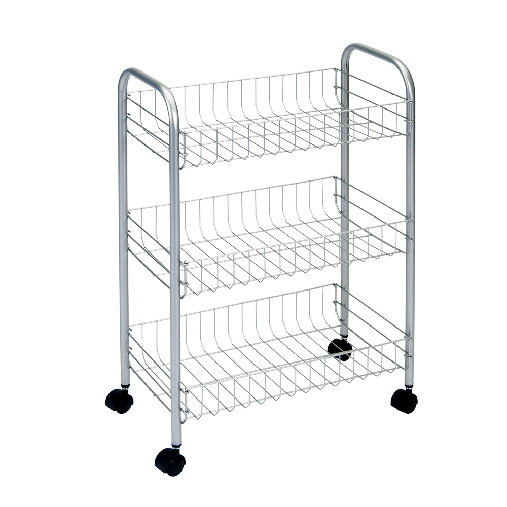 Τρόλει 3 Θέσεων Lugano 41x26x64εκ. Metaltex - METALTEX - 340103