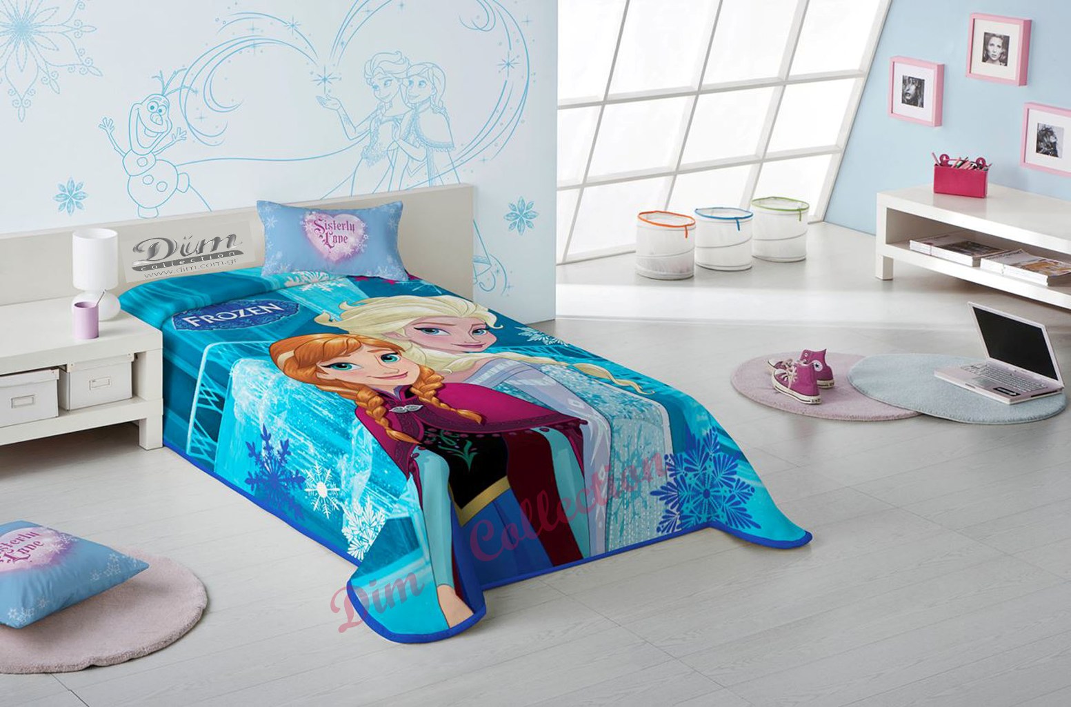 Κουβέρτα Μονή Παιδική Βελουτέ 160x220εκ. Frozen 500 Disney Dimcol (Ύφασμα: Polyester) - Disney - 2420225600650099 31558