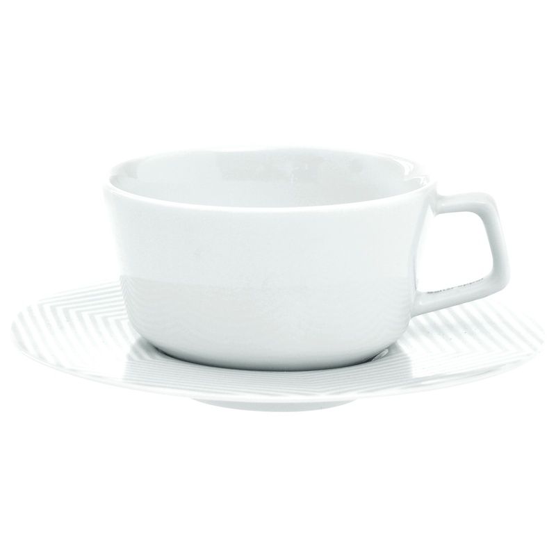 Salt & Pepper Φλυτζάνι με πιατάκι τσαγιού 235ml MALVERN S&P BAM38584 (Υλικό: Πορσελάνη) - Salt & Pepper - BAM38584