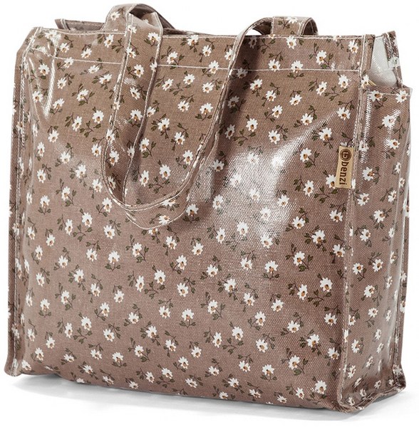 benzi Τσάντα Αγορών 32x26x11εκ. benzi 5397 Καφέ (Υλικό: PVC) - benzi - bz-5397-kafe