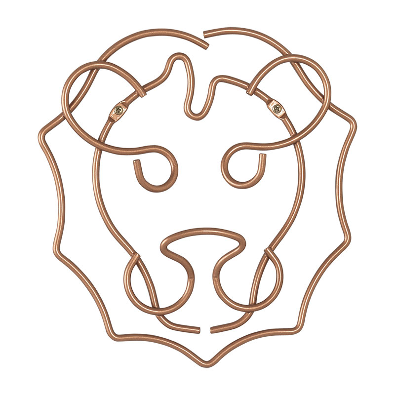 METALTEX Κρεμάστρα Χάλκινη Safari Lion Metaltex 30x27εκ. 16-370100 (Υλικό: Χάλκινο) - METALTEX - 16-370100