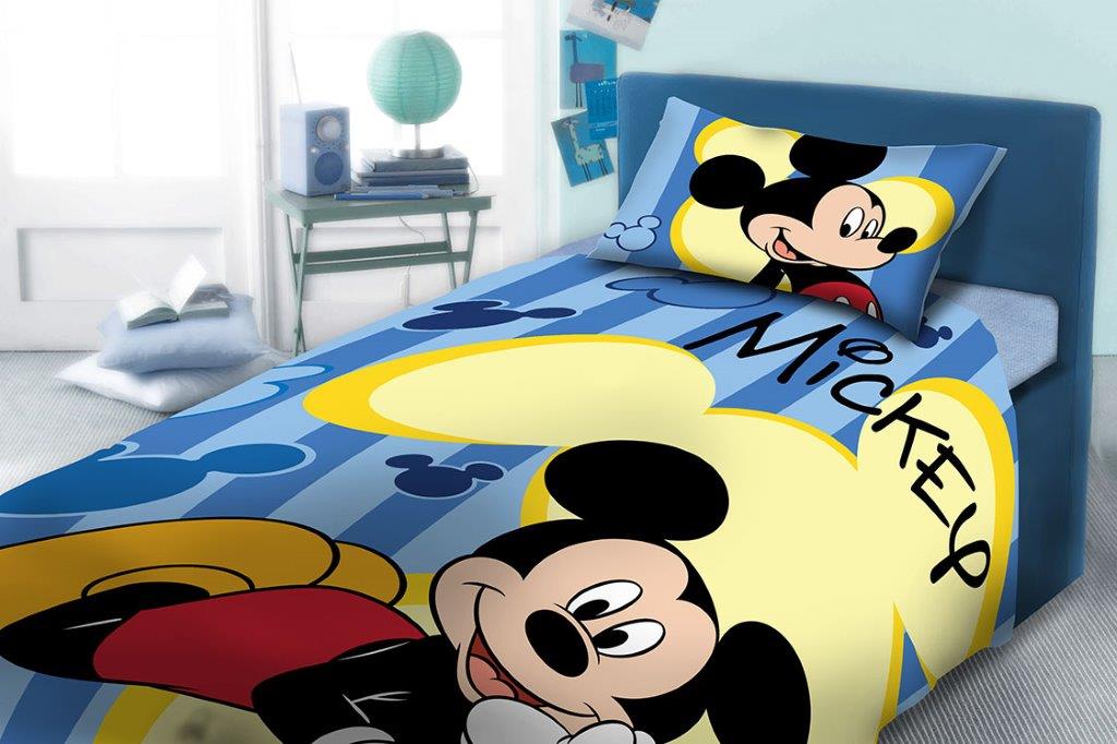 Σετ Παπλωματοθήκη Μονή 160x240εκ. Mickey 960 Digital Print Disney Dimcol (Ύφασμα: Βαμβάκι 100%, Χρώμα: Μπλε) - Disney - 2121615201096099 85313