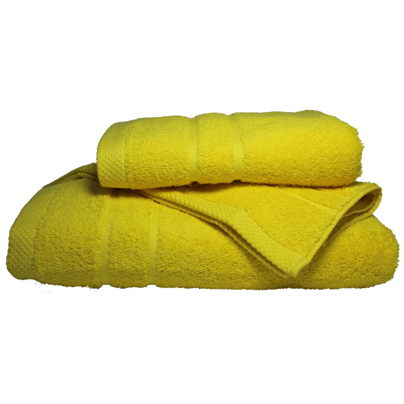 Σετ πετσέτες 3τμχ 600gr/m2 Dora Yellow 24home (Ύφασμα: Βαμβάκι 100%, Χρώμα: Κίτρινο ) – 24home.gr – 24-dora-yellow-set