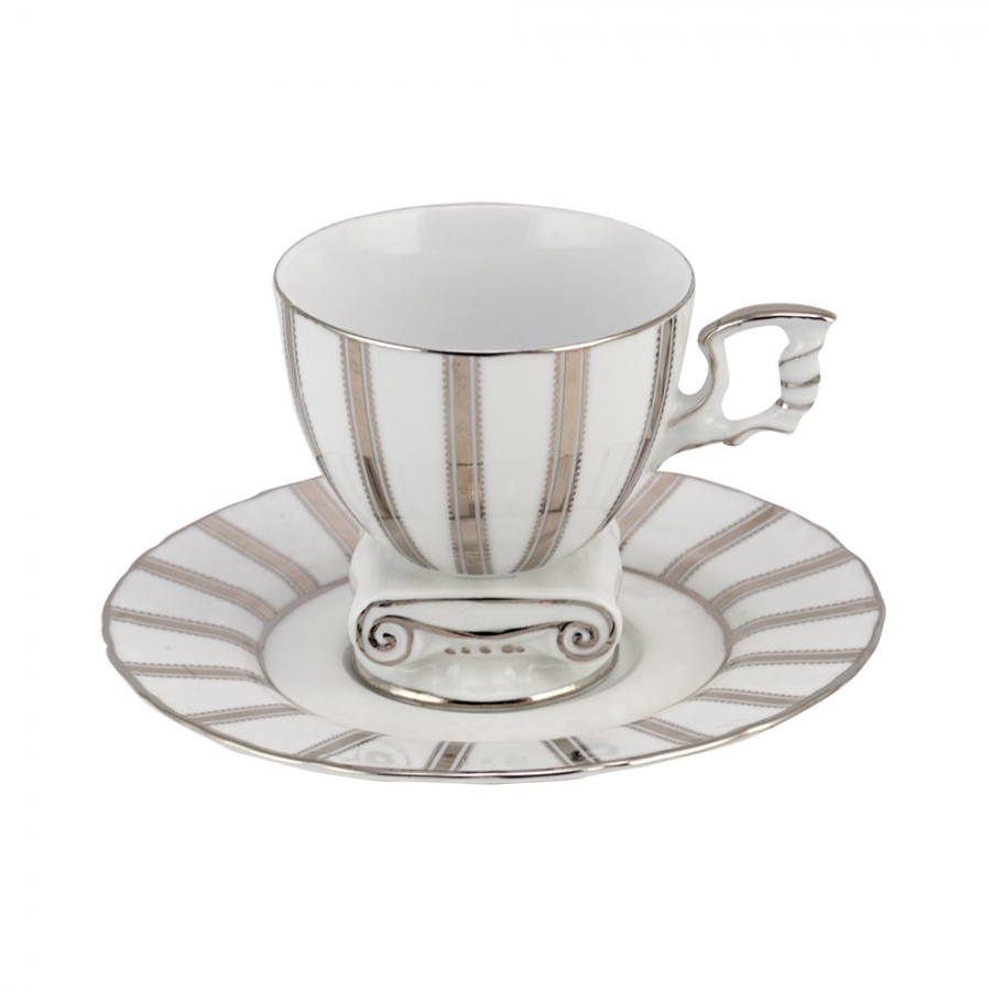 WM COLLECTION Σετ 6τμχ Φλυτζάνια Τσαγιού Πορσελάνης WM Collection 220ml 1074 (Υλικό: Πορσελάνη) - WM COLLECTION - 1074-tea