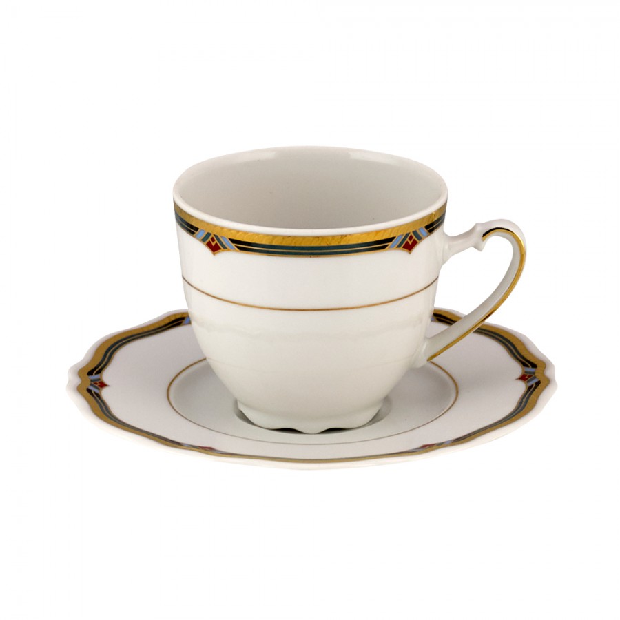 WM COLLECTION Σετ 6τμχ Φλυτζάνια Τσαγιού Πορσελάνης WM Collection 200ml N16563 (Υλικό: Πορσελάνη) - WM COLLECTION - N16563-tea