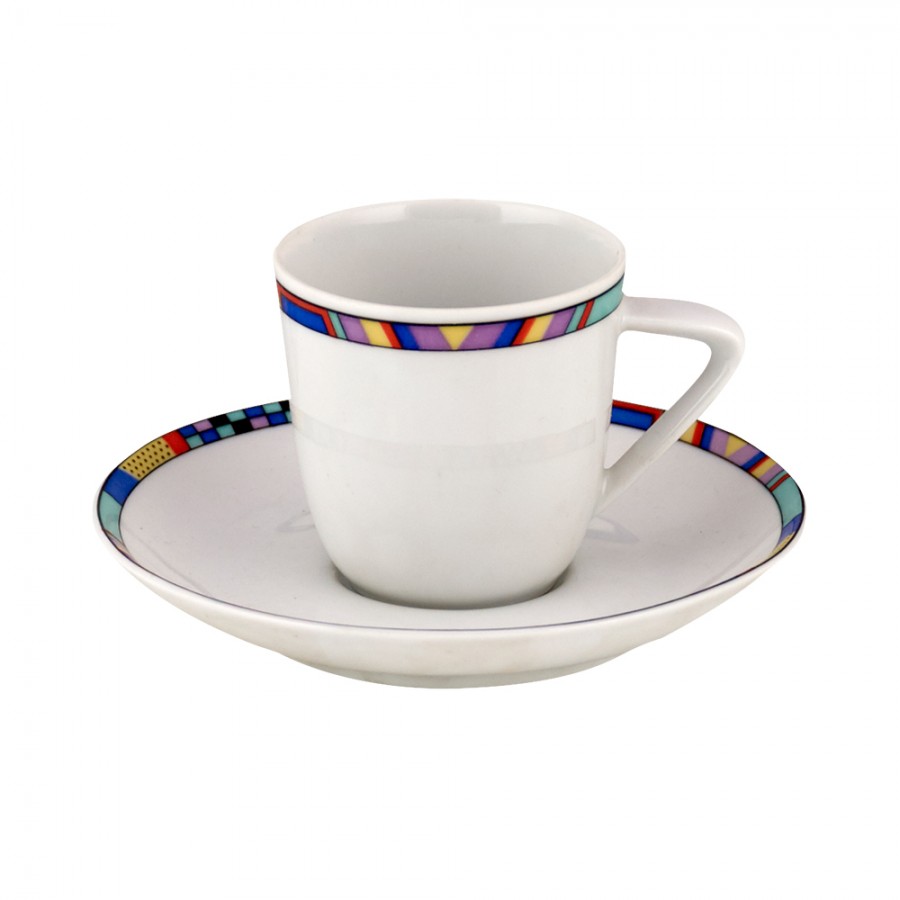 WM COLLECTION Σετ 6τμχ Φλυτζάνια Καφέ Πορσελάνης Bianca WM Collection 100ml N30593 (Υλικό: Πορσελάνη) - WM COLLECTION - N30593-coffee