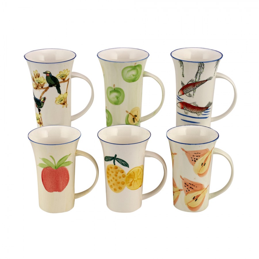 WM COLLECTION Σετ 6τμχ Κούπα Πορσελάνης WM Collection 320ml NM18/A (Υλικό: Πορσελάνη) - WM COLLECTION - NM18/A