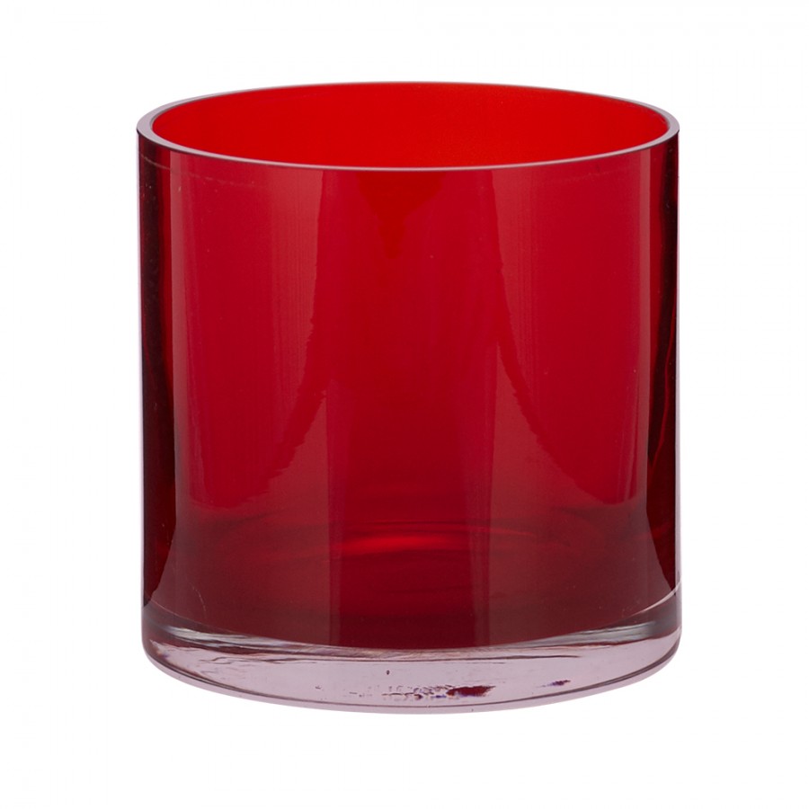 Παγοδοχείο Γυάλινο WM Collection 12x13εκ. NRO (Υλικό: Γυαλί, Χρώμα: Κόκκινο) - WM COLLECTION - NRO-red 96862