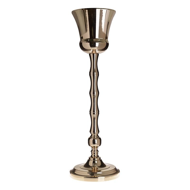 inart Βάζο Διακοσμητικό Μεταλλικό inart 22x82εκ. 3-70-151-0185 (Υλικό: Μεταλλικό, Χρώμα: Χρυσό ) - inart - 3-70-151-0185