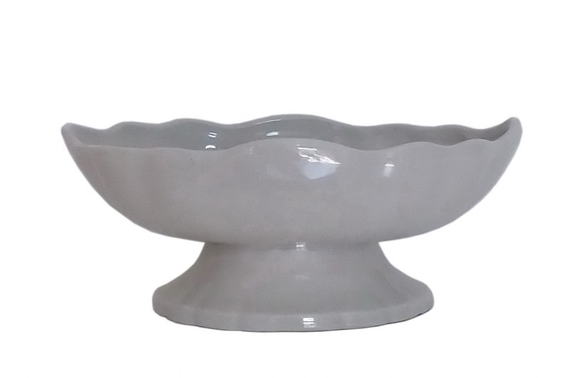 PAPADIMITRIOU INTERIOR PAPSHOP Φρουτιέρα Κεραμική-Πορσελάνης PAPSHOP 31x20x13εκ. CH09 (Υλικό: Κεραμικό, Χρώμα: Λευκό) - PAPADIMITRIOU INTERIOR PAPSHOP - CH09