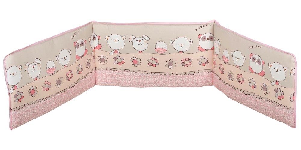 Ο Κόσμος του Μωρού Πάντα Κούνιας Βαμβακερή 40x210εκ. Volt 0683 Pink (Ύφασμα: Βαμβάκι 100%, Χρώμα: Ροζ) - Ο Κόσμος του Μωρού - 5205626006831-volt-pink