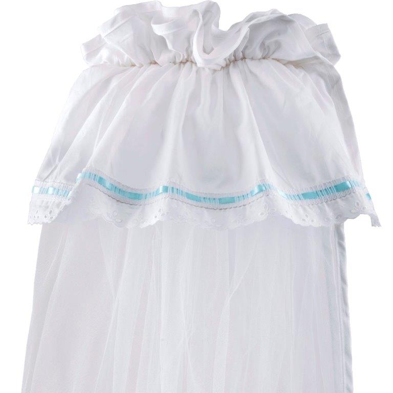 Ο Κόσμος του Μωρού Κουνουπιέρα Λίκνου Nylon-Βαμβακερή 160x360εκ. Δαντέλα Ciel (Ύφασμα: Βαμβάκι 100%, Υλικό: Nylon, Χρώμα: Λευκό) - Ο Κόσμος του Μωρού - 5205626853022