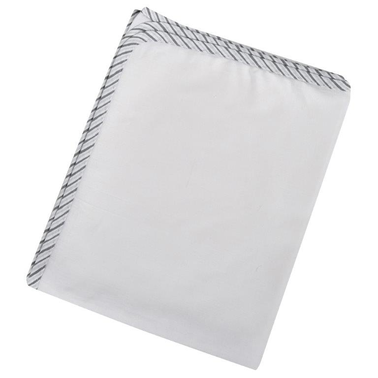 Ο Κόσμος του Μωρού Πάνα Χασές Βαμβακερή Bebe 90x90εκ. Rige Grey (Ύφασμα: Βαμβάκι 100%, Χρώμα: Λευκό) - Ο Κόσμος του Μωρού - 5205626301455