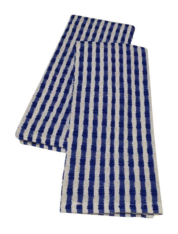 Σετ Ποτηρόπανα 2τμχ Βαμβακερά 40x60εκ. Basic Blue (Ύφασμα: Βαμβάκι 100%, Χρώμα: Μπλε) - KOMVOS HOME - 7732009-1