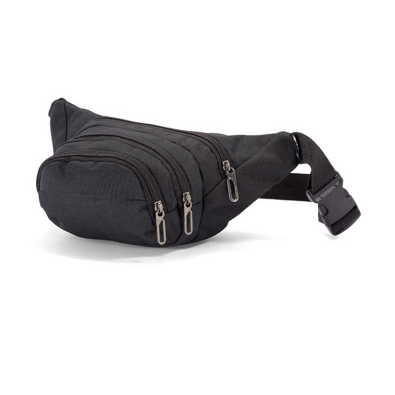 benzi Τσαντάκι Μέσης Polyester 34x12x14εκ. benzi 5543 Black (Ύφασμα: Polyester, Χρώμα: Μαύρο) - benzi - BZ-5543-black