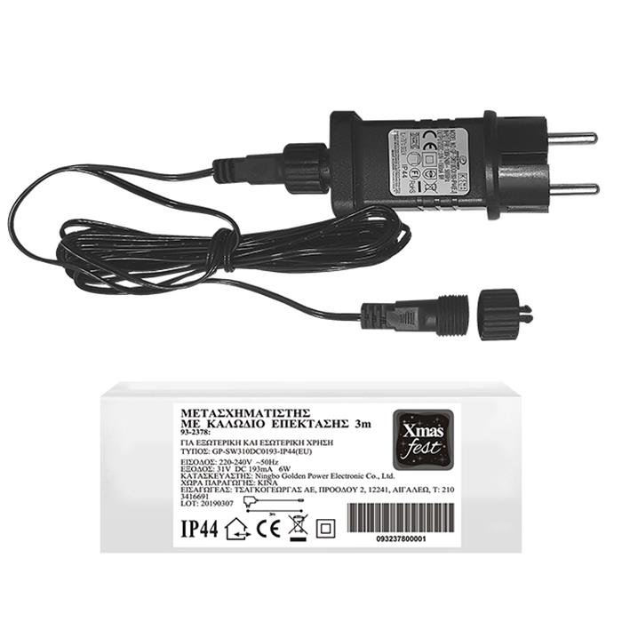 Μετασχηματιστής Με Επέκταση 3m. Xmas fest 93-2378 - Xma