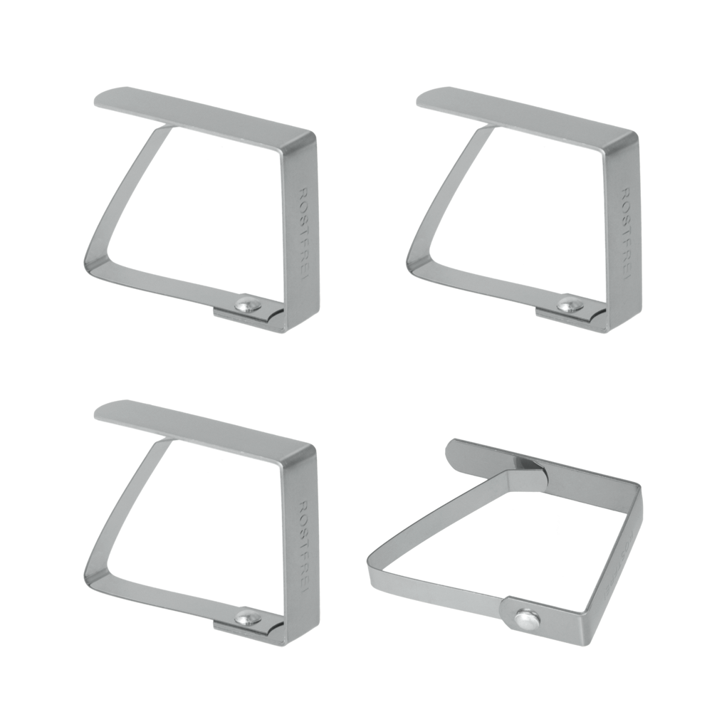 Σετ 4 Πιάστρες Τραπεζομάντηλου Ανοξείδωτες - METALTEX - 254500