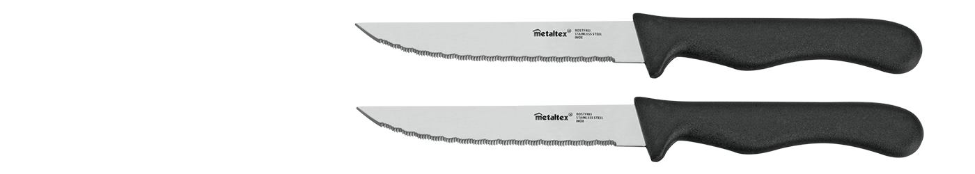 BASIC LINE Σετ 2τμχ Μαχαίρι STEAK - METALTEX - 258134