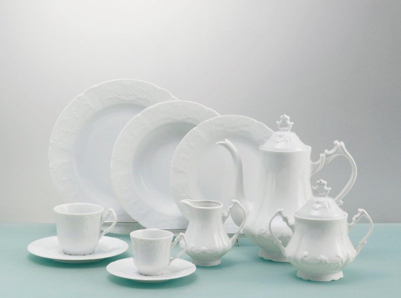 CRYSPO TRIO Σετ Τσαγιού 9τμχ Πορσελάνης Regina White CRYSPO TRIO 53.000.31 (Υλικό: Πορσελάνη) - CRYSPO TRIO - 53.000.31