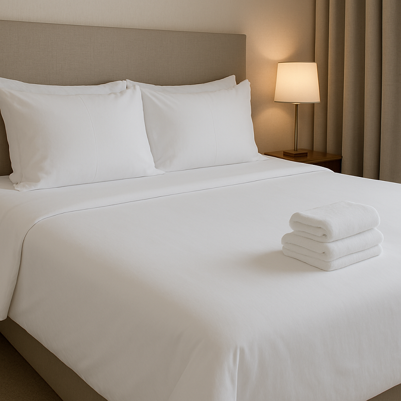 OEM Μαξιλαροθήκη 52x70εκ. Polycotton Βαμβακοσατέν 300TC Λευκή 242421000779 (Σετ 10 Τεμάχια) (Ύφασμα: Βαμβακοσατέν, Χρώμα: Λευκό) - OEM - 242421000779