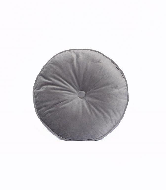 Διακοσμητικό Μαξιλάρι Velvet Fleece 40εκ. VF803 Moon Palamaiki (Ύφασμα: Βελούδο, Χρώμα: Γκρι) - Palamaiki - 5205857195137