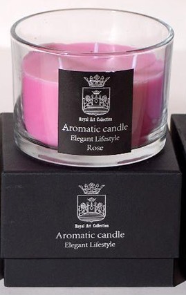 Royal Art Collection - ΣΗΜΑΝΤΙΚΟ: Σε περίπτωση διαφοράς τιμής από το κατάστημα ισχύει παντα και μόνο η τιμή του καταστήματος Κερί Τριφύτιλο Αρωματικό Σε Γυάλινο Ποτηράκι Royal Art