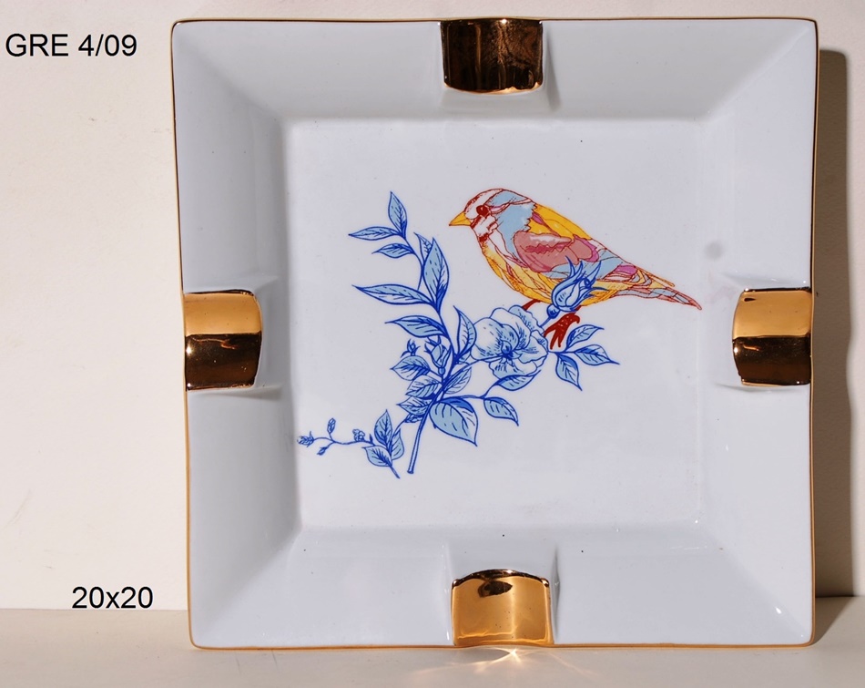 Royal Art Collection Τασάκι Πορσελάνης Royal Art 20x20εκ. GRE4/10 (Υλικό: Πορσελάνη) - Royal Art Collection - GRE4/10