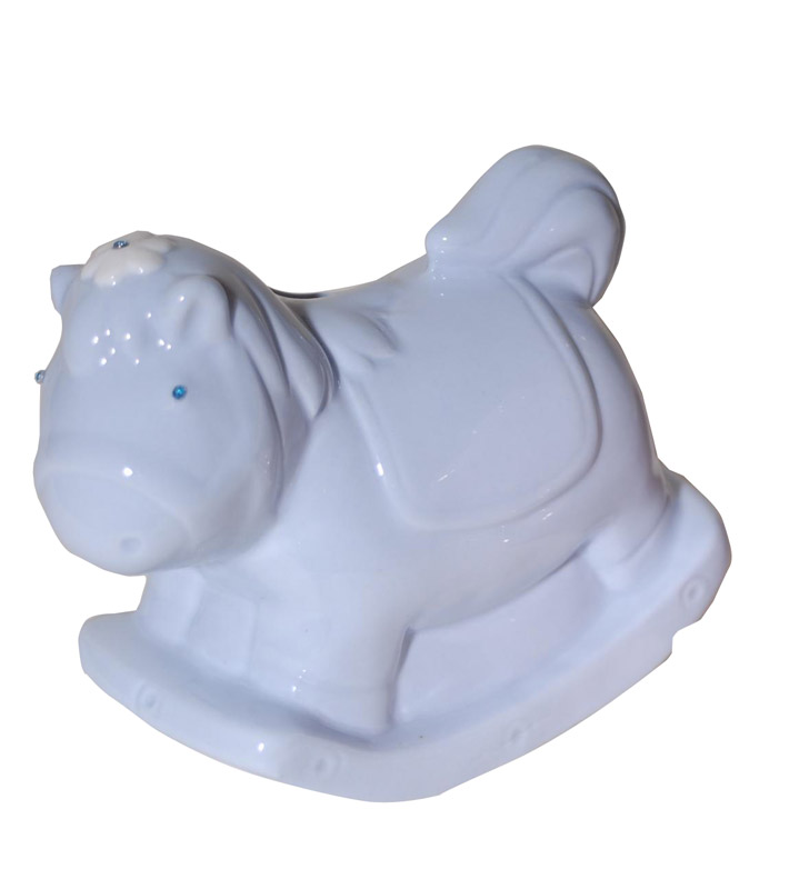 Κουμπαράς Πορσελάνης Αλογάκι Μπλε Royal Art 12εκ. JON169B (Υλικό: Πορσελάνη, Χρώμα: Μπλε) - Royal Art Collection - JON169B