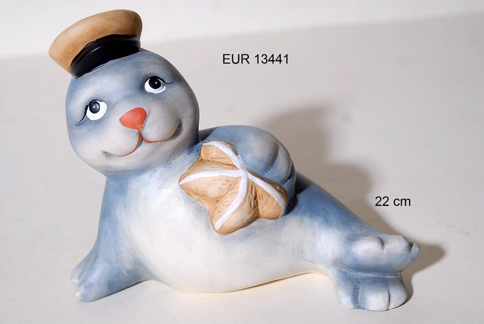 Διακοσμητική Φώκια Κεραμική Royal Art 22εκ. EUR13441 (Υλικό: Κεραμικό) - Royal Art Collection - EUR13441