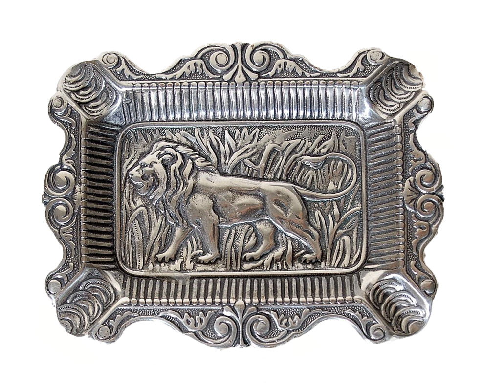 Τασάκι Επάργυρο Μπρούτζινο Royal Art 15x12εκ. STL115E (