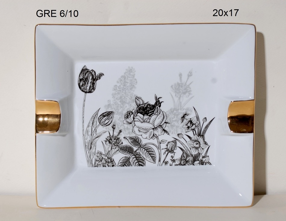 Royal Art Collection Τασάκι Πορσελάνης Royal Art 20x17εκ. GRE6/11 (Υλικό: Πορσελάνη) - Royal Art Collection - GRE6/11