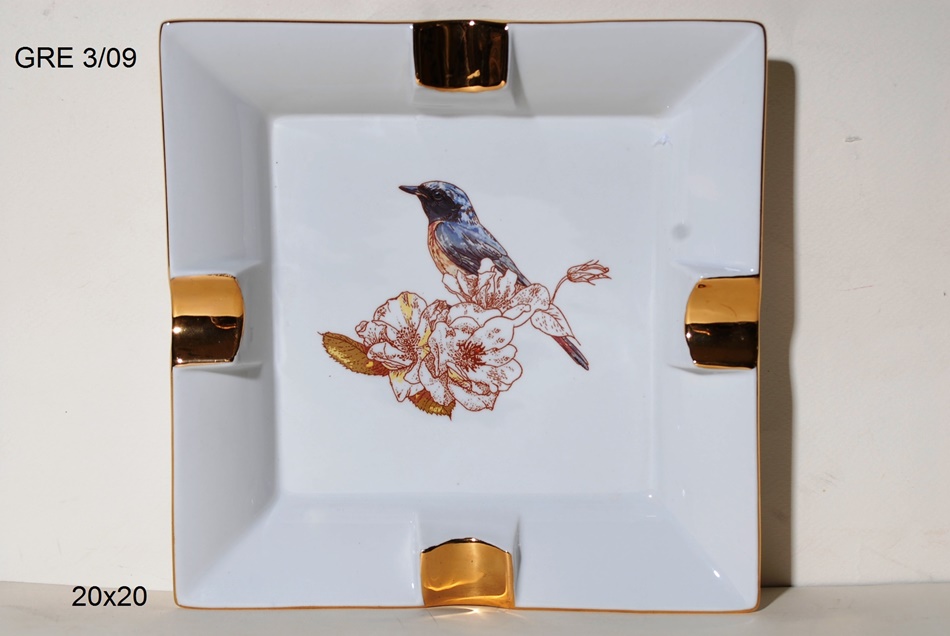 Royal Art Collection Τασάκι Πορσελάνης Royal Art 20x20εκ. GRE3/10 (Υλικό: Πορσελάνη) - Royal Art Collection - GRE3/10