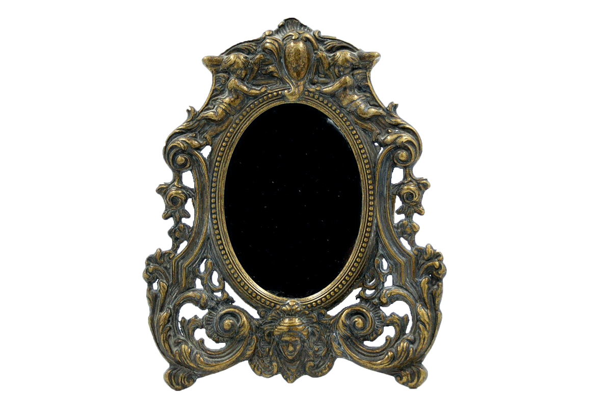 Καθρέπτης Αντικέ-Μπρούτζινος Royal Art 19×25εκ. STL1150BR (Υλικό: Μπρούτζινο) – Royal Art Collection – STL1150BR