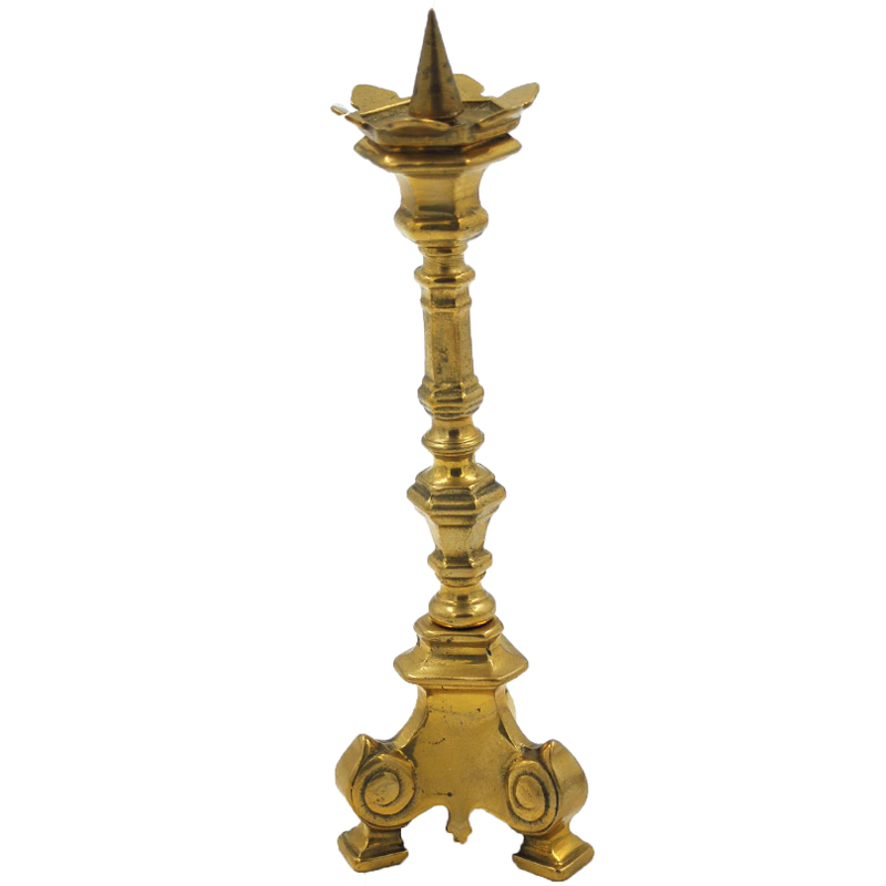 Κηροπήγιο Σκαλιστό Μπρούτζινο Χρυσό 1Κερο 22εκ. Royal Art STL167GL (Χρώμα: Χρυσό , Υλικό: Μπρούτζινο) - Royal Art Collection - STL167GL