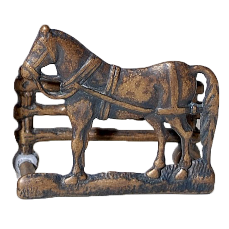 Χαρτοπετσετοθήκη Μπρούτζινη Με Άλογο 9×8εκ. Royal Art STL342BR (Υλικό: Μπρούτζινο) – Royal Art Collection – STL342BR