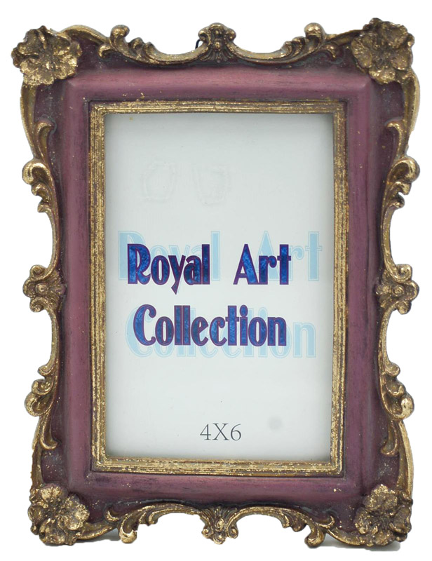Κορνίζα Αντικέ Πολυεστερική Σάπιο Μήλο-Χρυσή Royal Art 10x15εκ. YUA2/57/46BG (Χρώμα: Σάπιο Μήλο , Υλικό: Πολυεστερικό) - Royal Art Collection - YUA2/57/46BG 204033