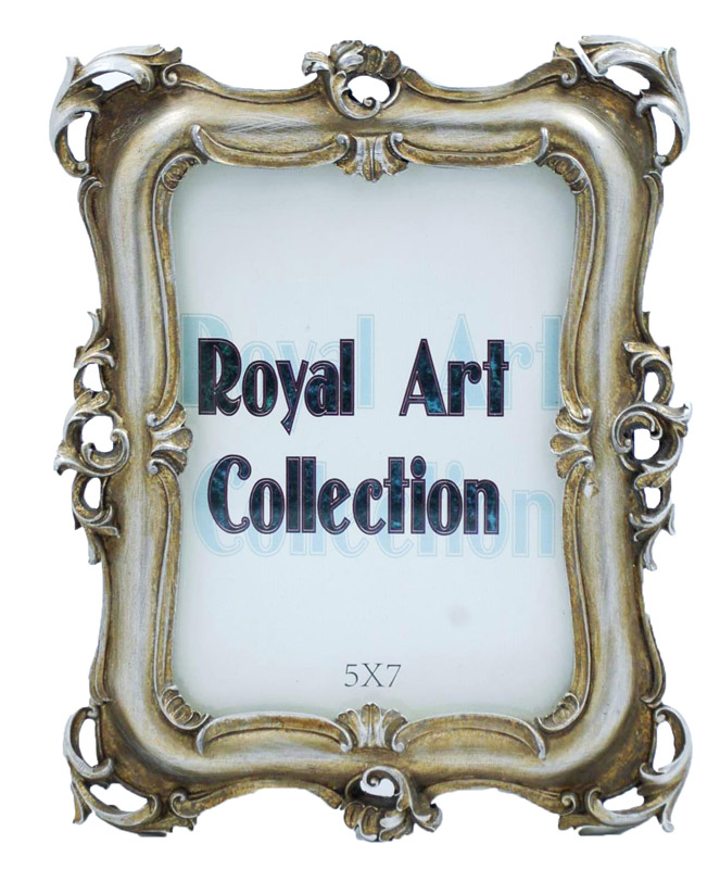 Κορνίζα Χειροποίητη Αντικέ Πολυεστερική Πατίνα Ασημί Royal Art 13×18εκ. YUA2/61/57SL (Χρώμα: Ασημί , Υλικό: Πολυεστερικό) – Royal Art Collection – YUA2/61/57SL