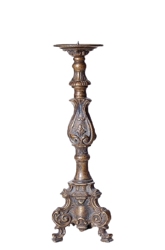 Royal Art Collection - ΣΗΜΑΝΤΙΚΟ: Σε περίπτωση διαφοράς τιμής από το κατάστημα ισχύει παντα και μόνο η τιμή του καταστήματος Κηροπήγιο Μπρούτζινο Αντικέ 32εκ. Royal Art STL185BR (Χ