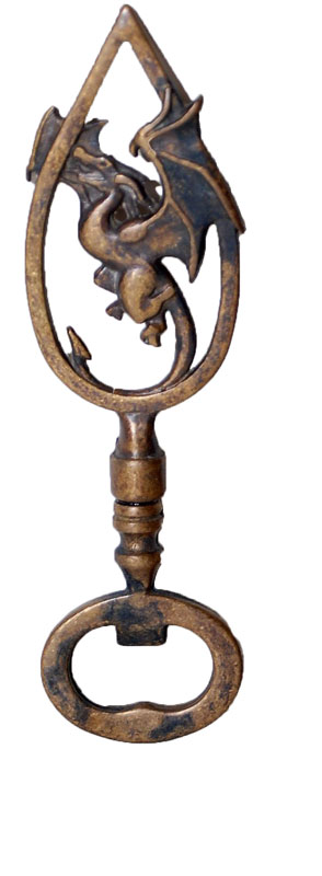 Ανοιχτήρι Μπρούτζινο Δράκος Αντικέ 16εκ. Royal Art STL1823BR (Χρώμα: Αντικέ, Υλικό: Μπρούτζος) - Royal Art Collection - STL1823BR