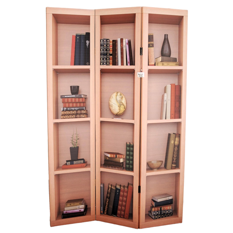 Παραβάν Καμβάς Βιβλία Μπεζ 120x2,5x180εκ. Royal Art INX