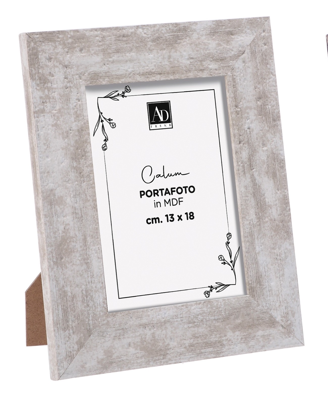 Κορνίζα Polyester Με Εφέ Μαρμάρου Λευκό 13x18εκ. Royal 