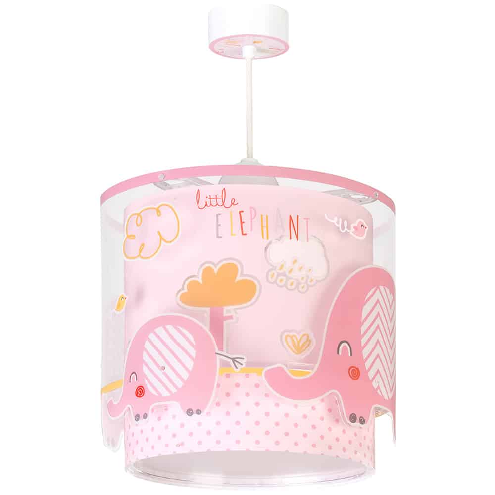 Φωτιστικό Οροφής Little Elephant Pink 26×25εκ. ANGO 61332S (Υλικό: Πολυπροπυλένιο, Χρώμα: Ροζ) – ango – ANGO_61332S