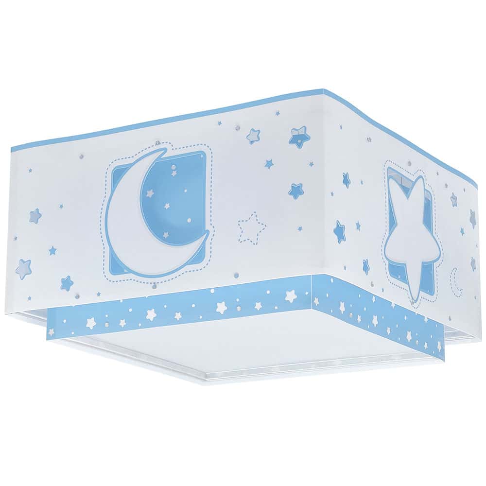 Φωτιστικό Οροφής Πλαφονιέρα Moonlight Blue 30×16,5εκ. ANGO 63236T (Υλικό: Πολυπροπυλένιο, Χρώμα: Μπλε) – ango – ANGO_63236T