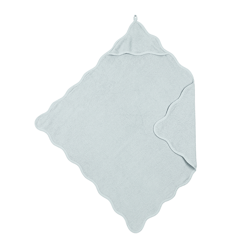 Meyco Κάπα Βαμβακερή 80x80εκ. Wavy Grey Blue Meyco MEY-112.227.71.01 (Ύφασμα: Βαμβάκι 100%, Χρώμα: Μπλε) - Meyco - MEY-112.227.71.01