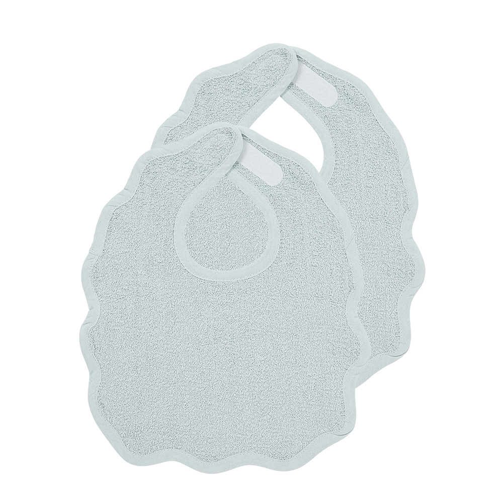 Meyco Σαλιάρες Σετ 2τμχ Βαμβακερές Wavy Blue Grey Meyco MEY-241.227.71.01.M2 (Ύφασμα: Βαμβάκι 100%, Χρώμα: Μπλε) - Meyco - MEY-241.227.71.01.M2