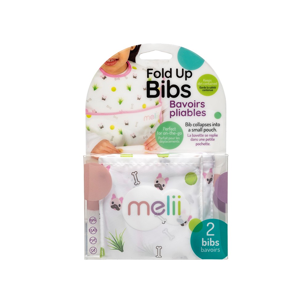 Σετ 2τμχ Σαλιάρες Με Θήκη Μεταφοράς Bulldog Melii MEL13800 - Melii - MEL13800