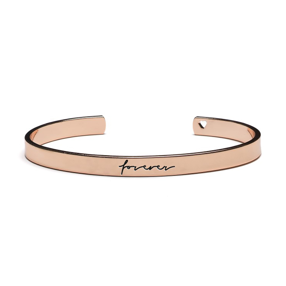 Βραχιόλι-Χειροπέδα Forever Rose Gold Proud Mama PM-519 (Χρώμα: Ροζ-Χρυσό (Copper)) - Proud mama - PM-519