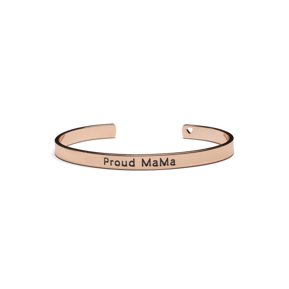 Βραχιόλι-Χειροπέδα Mama Rose Gold Proud Mama PM-421 (Χρώμα: Ροζ-Χρυσό (Copper)) - Proud mama - PM-421