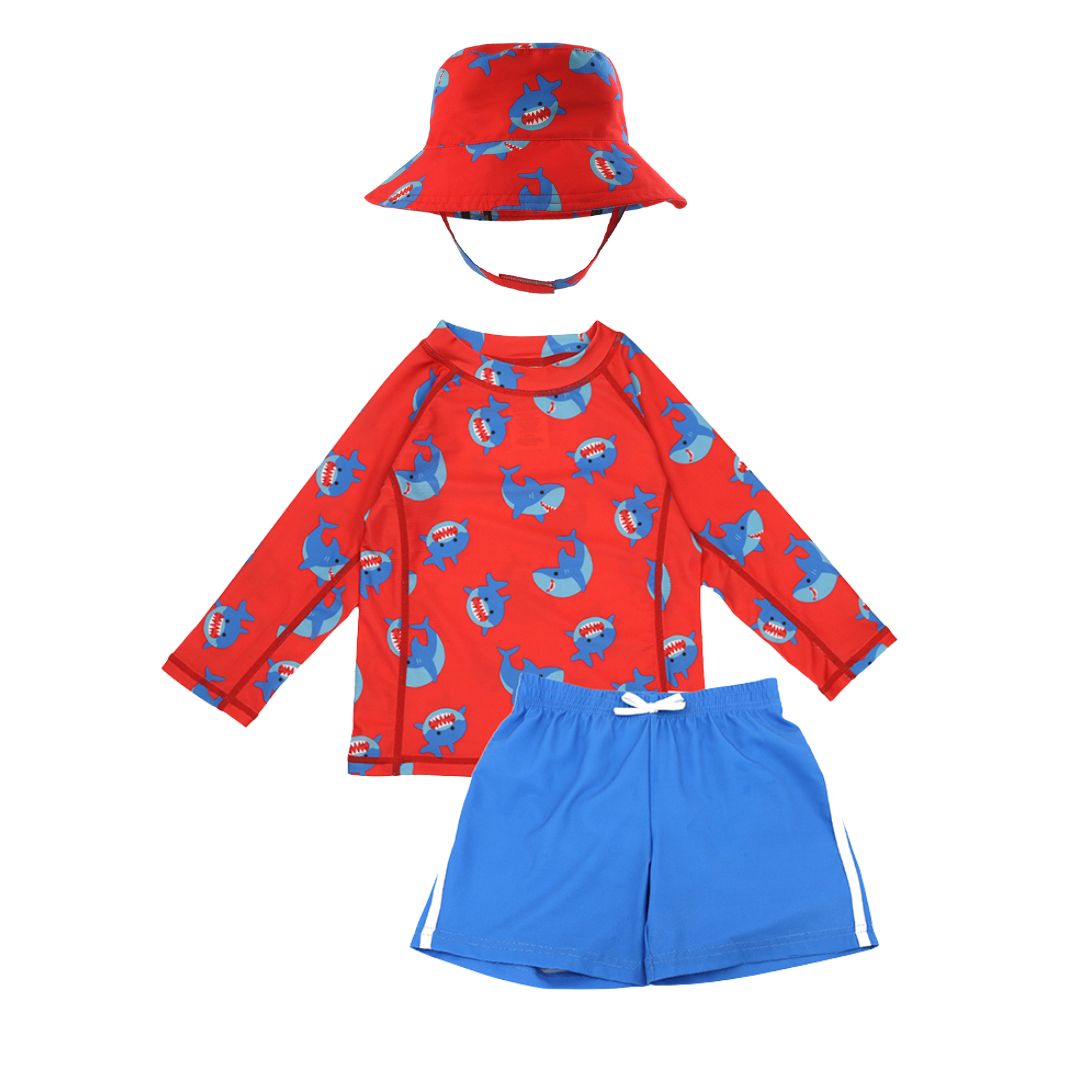 Σετ Μαγιό Με Bucket Καπέλο Και Μπλούζα UV 2 Ετών Sherman the Shark Zoocchini ZOO16009 (Μέγεθος: 2 Ετών) - Zoocchini - ZOO16009-2T