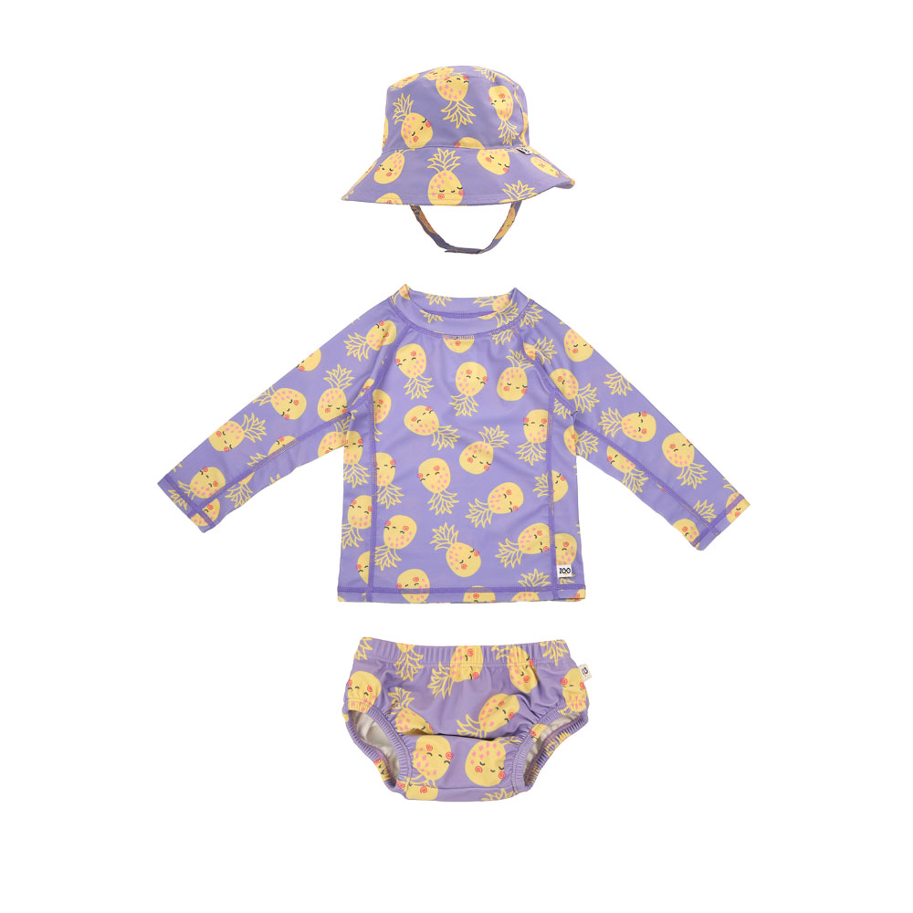 Σετ Μαγιό Πάνα Με Καπέλο Και Μπλούζα UV 12-24μηνών Pineapple Zoocchini ZOO16016 (Μέγεθος: 12-24 Μηνών) - Zoocchini - ZOO16016-12-24M